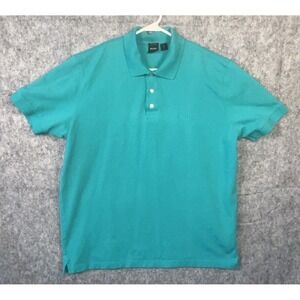 BOSS Hugo Boss Polo Shirt Men's XL Turquoise  Pima Cotton Embroidered Logo